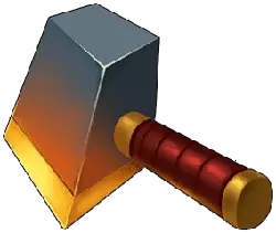 Hammer - gold - Lossless PNG