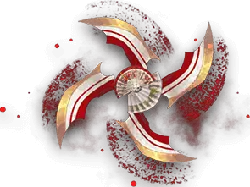Propeller - machinery - red - High Resolution PNG