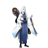 White-Haired Elder - mystical - PNG