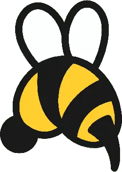 Bee - insect - black - No Watermark PNG