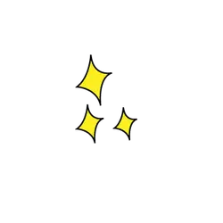 Yellow Stars - glow - Free PNG