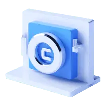 Blue Camera Ornament - ornament - High Resolution PNG