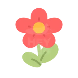 Red Flower - plant - simple - PNG Images